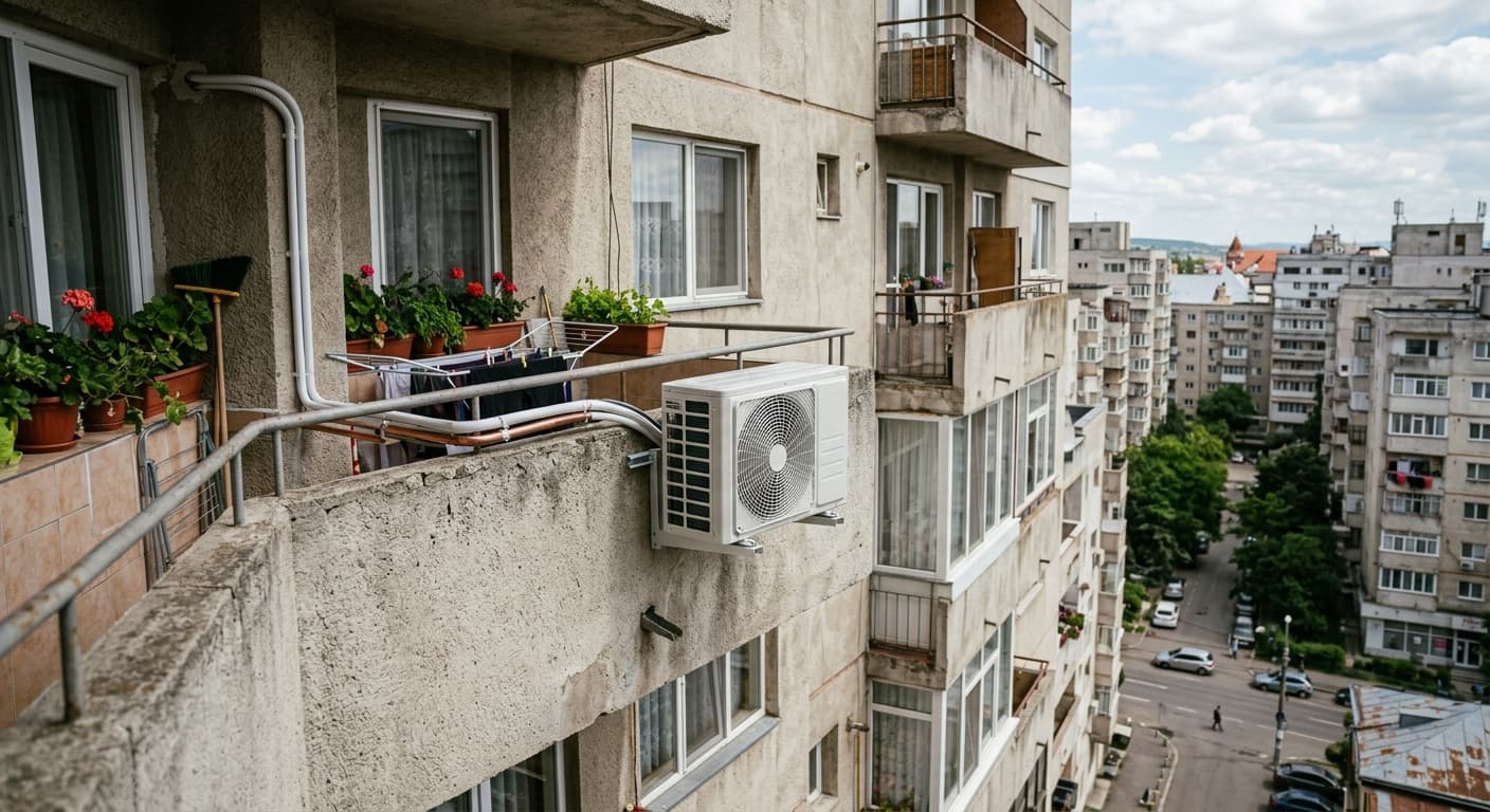 Pompă de Căldură pentru Apartament 2026: Ghid Complet — Bloc Vechi și Nou