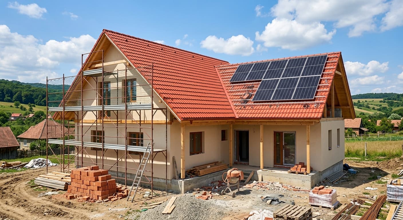 Panouri Fotovoltaice la Casă Nouă în Construcție: Ghid și Costuri 2026